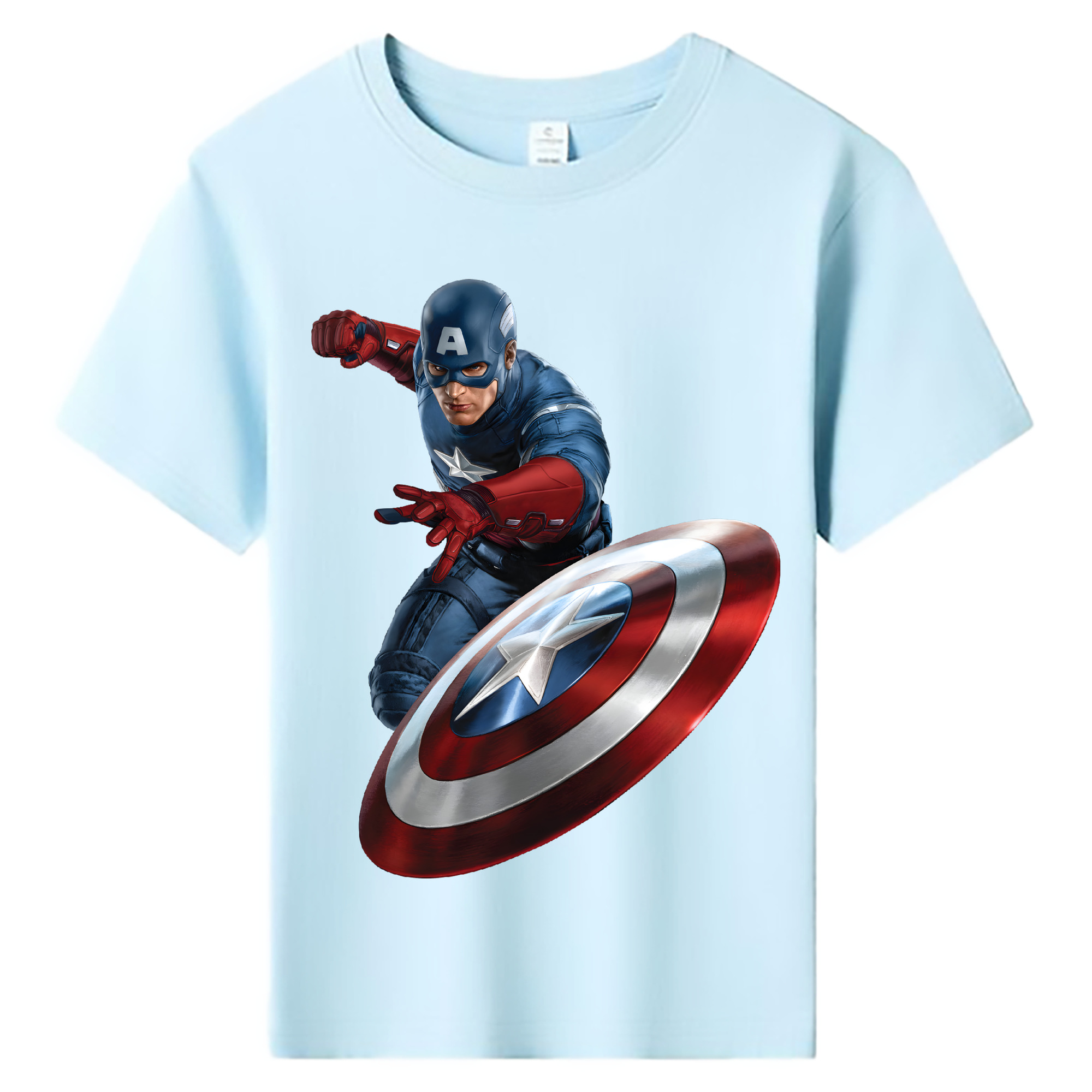 （画像用） アベンジャーズ The Avengers 綿100％キッズTシャツ（フロントプリント）